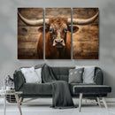 Longhorn Bull Wall Art | Canvas Print | Ready to Hang | by MyGreatCanvas | Canvas Wall Art Prints | Photo Prints & Wall Decor