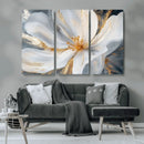 White and Gold Floral Canvas Wall Art - Framed and Ready to by MyGreatCanvas | Canvas Wall Art Prints | Photo Prints & Wall Decor