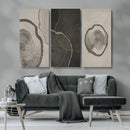 Minimalist Tree Rings Wall Art | Modern Abstract Canvas