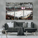 Lausanne Arena Ice Hockey Stadium Wall Art Canvas Print,