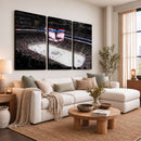 Rogers Place Edmonton Oilers Ice Hockey Stadium Wall Art,