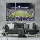 Brigham Young University Cougars Football Print Canvas - by MyGreatCanvas | Canvas Wall Art Prints | Photo Prints & Wall Decor