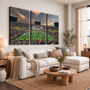 University of Michigan Wolverines Print Canvas, Football