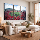Cincinnati Bearcats Football Team Print - Nippert Stadium Wall Art Canvas Print