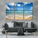 Sea View From the Beach Canvas Print