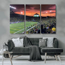 Eugene Autzen Stadium Canvas Wall Art Print – Sunset Over