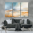 Abstract Landscape Wall Art Canvas Print - Warm Tones of