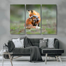 Heartwarming Fox and Baby Cub Wall Art | Ready to Hang