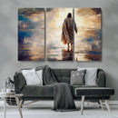 Jesus Walking on Water Wall Art | Ready to Hang Spiritual