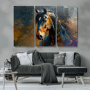 Abstract Horse Wall Art Canvas Print | Farmhouse Wall Decor by MyGreatCanvas | Canvas Wall Art Prints | Photo Prints & Wall Decor