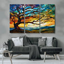 Mosaic Tree Wall Art | Ready to Hang Stained Glass Style