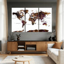 World Map Canvas Print – Detailed Map of the World Wall Art by MyGreatCanvas | Canvas Wall Art Prints | Photo Prints & Wall Decor