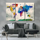 World Map Canvas Print – Framed Travel Map Wall Art for by MyGreatCanvas | Canvas Wall Art Prints | Photo Prints & Wall Decor