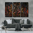 Large Floral Painting Print Illustration Flowers Canvas Wall by MyGreatCanvas | Canvas Wall Art Prints | Photo Prints & Wall Decor
