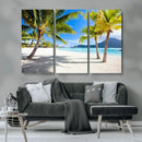 Blue Beach and Sea Wall Art Canvas Print by MyGreatCanvas | Canvas Wall Art Prints | Photo Prints & Wall Decor