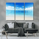 Beach Scene Canvas Wall Art Print – Tranquil Ocean Horizon by MyGreatCanvas | Canvas Wall Art Prints | Photo Prints & Wall Decor