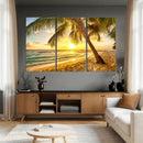 Beach Sunset Canvas Wall Art Print - Tropical Beach Canvas by MyGreatCanvas | Canvas Wall Art Prints | Photo Prints & Wall Decor