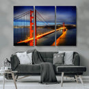 Large Wall Art San Francisco Canvas Print - Wonderful Golden