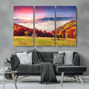 Autumn Mountain Foggy Landscape Wall Art Canvas Print | by MyGreatCanvas | Canvas Wall Art Prints | Photo Prints & Wall Decor