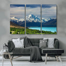 Mount Cook and Lake Pukaki Canvas Wall Art Print – Majestic by MyGreatCanvas | Canvas Wall Art Prints | Photo Prints & Wall Decor