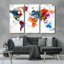 World Map Canvas Print – Framed Travel Map Wall Art for by MyGreatCanvas | Canvas Wall Art Prints | Photo Prints & Wall Decor