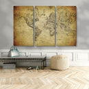 Push Pin World Map Canvas Print – Travel Tracker Wall Art