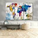 World Map Canvas Print – Framed Travel Map Wall Art for by MyGreatCanvas | Canvas Wall Art Prints | Photo Prints & Wall Decor