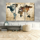 World Map Canvas Print – Detailed Map of the World Wall Art by MyGreatCanvas | Canvas Wall Art Prints | Photo Prints & Wall Decor