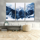 Abstract Blue Mountain Canvas Wall Art – Modern Triptych by MyGreatCanvas | Canvas Wall Art Prints | Photo Prints & Wall Decor