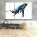 Watercolor Whale Wall Art Canvas Print by MyGreatCanvas | Canvas Wall Art Prints | Photo Prints & Wall Decor