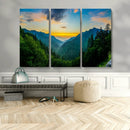 Green Forest Wall Art Canvas Print