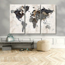 Abstract Map Printing - Modern World Map Canvas Wall Art for by MyGreatCanvas | Canvas Wall Art Prints | Photo Prints & Wall Decor