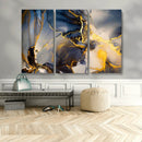 Large Abstract Wall Art Print - Gold and Blue Abstract by MyGreatCanvas | Canvas Wall Art Prints | Photo Prints & Wall Decor
