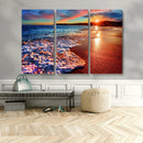 Colorful Coastal Sunset on the Beach Canvas Print, Ocean