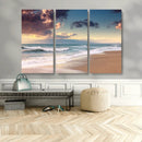 Cloudy Weather Beach Sunset Canvas Print | Sunrise Wall Art by MyGreatCanvas | Canvas Wall Art Prints | Photo Prints & Wall Decor