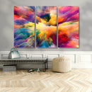 Blazing Vibrant Colors Cloud Wall Art Canvas Print