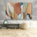 Boho Wall Art Canvas Print Set, Watercolor Boho Wall Art