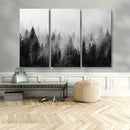 Fogy Forest Canvas Wall Art Print - Mountain Wall Art with