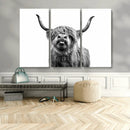 Fanny Scottish Highland Cow Cattle Art Print Farmhouse Wall by MyGreatCanvas | Canvas Wall Art Prints | Photo Prints & Wall Decor