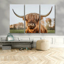 Highland Cow Animal Scottish Cattle Art Print Farmhouse Wall