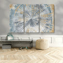 Radiant Abstract Wood Rings Canvas Art – Modern Triptych by MyGreatCanvas | Canvas Wall Art Prints | Photo Prints & Wall Decor