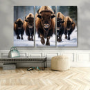Buffalo Wall Art Canvas Print, American Bison Herd Wall Art by MyGreatCanvas | Canvas Wall Art Prints | Photo Prints & Wall Decor