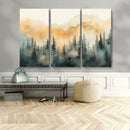 Abstract Forest Print - Mountain Wall Art | Autumn Landscape