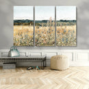 Wildflower Field Wall Art Canvas | Nature-Inspired Landscape