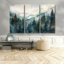 Serenity Forest Wall Art Canvas | Foggy Mountain Landscape