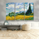 Wheatfield With Cypresses By Van Gogh Painting Wall Art