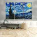 Vincent Van Gogh The Starry Night Abstract Wall Art Canvas