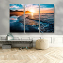 Beach Ocean Sunset on the Sea Wall Art Canvas, Beach Ocean by MyGreatCanvas | Canvas Wall Art Prints | Photo Prints & Wall Decor