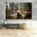 Jesus Lost Lamb Canvas Wall Art – Heartwarming Woodland by MyGreatCanvas | Canvas Wall Art Prints | Photo Prints & Wall Decor