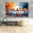 Abstract Watercolor The Last Supper Wall Art